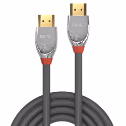 Lindy 37872 câble HDMI 2 m HDMI Type A (Standard) Gris, Argent