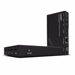 Lindy 38139, Émetteur et récepteur AV, 70 m, Avec fil, Compatibilité 3D, Noir, HDCP