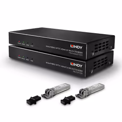Lindy 38174 extension audio/video Émetteur et récepteur AV Noir