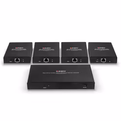 Lindy 38262 extension audio/video Émetteur et récepteur AV Noir