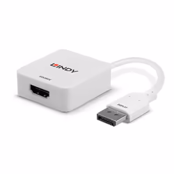 Lindy 38303 câble vidéo et adaptateur 0,095 m HDMI Type A (Standard) DisplayPort Blanc - Vue supplémentaire 4