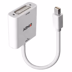 Lindy 38318, 0,18 m, Mini DisplayPort, DVI-I, Mâle, Femelle, Droit