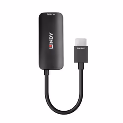 Lindy 38329 câble vidéo et adaptateur 0,157 m HDMI Type A (Standard) DisplayPort Noir