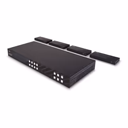 Lindy 38345 extension audio/video Émetteur et récepteur AV Noir