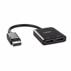 Lindy 38430 hub & concentrateur DisplayPort 21600 Mbit/s Noir