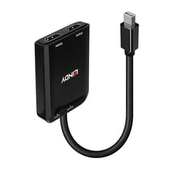 Lindy 38432 hub & concentrateur Mini DisplayPort 21600 Mbit/s Noir