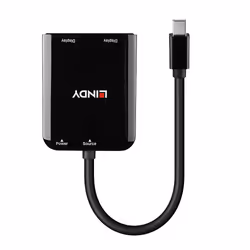 Lindy 38432 hub & concentrateur Mini DisplayPort 21600 Mbit/s Noir