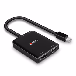 Lindy 38432 hub & concentrateur Mini DisplayPort 21600 Mbit/s Noir