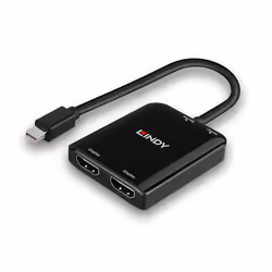 Lindy 38432 hub & concentrateur Mini DisplayPort 21600 Mbit/s Noir - Vue supplémentaire 5