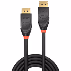 Lindy 38465 câble DisplayPort 50 m Noir