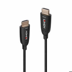 Lindy 38518 câble HDMI 100 m HDMI Type A (Standard) Noir