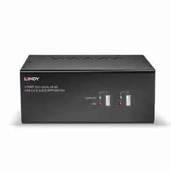 Lindy 39300 commutateur écran, clavier et souris Noir