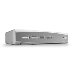 Lindy 39308 commutateur écran, clavier et souris Argent