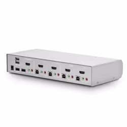 Lindy 39308 commutateur écran, clavier et souris Argent