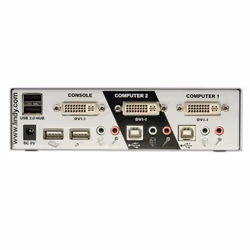 Lindy 39330 commutateur écran, clavier et souris Gris