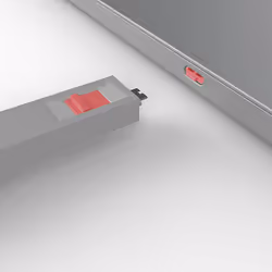 Lindy Bloqueur de port USB C, 4 pièces + clé, Rose - Vue supplémentaire 4