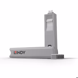 Lindy 40427, Bloqueur de port + clé, USB Type-C, Blanc, 5 pièce(s), 10 g