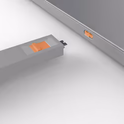 Lindy 40428 bloqueur de port Clé de bloqueur de port USB Type-C Gris, Orange 4 pièce(s) - Vue supplémentaire 4
