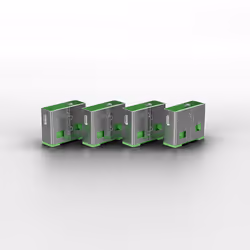 Lindy 40451 bloqueur de port Bloqueur de port + clé USB Type-A Vert Acrylonitrile-Butadiène-Styrène (ABS) 5 pièce(s)