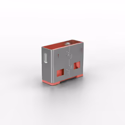 Lindy 40460 bloqueur de port USB Type-A Rose Acrylonitrile-Butadiène-Styrène (ABS) 10 pièce(s)