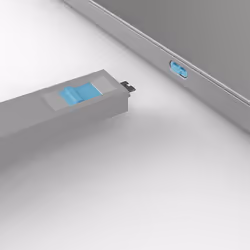 Lindy 40465 bloqueur de port Bloqueur de port + clé USB Type-C Bleu Acrylonitrile-Butadiène-Styrène (ABS) 1 pièce(s) - Vue supplémentaire 4