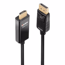 Lindy 40926, 2 m, DisplayPort, HDMI Type A (Standard), Mâle, Mâle, Droit