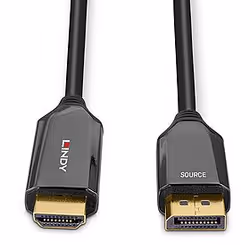 Lindy 40932 câble vidéo et adaptateur 3 m DisplayPort HDMI Noir - Vue supplémentaire 4