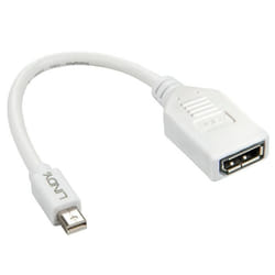 Lindy 41021 câble DisplayPort 0,15 m Mini DisplayPort Blanc