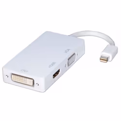 Lindy 41050, 0,15 m, Mini DisplayPort, VGA + HDMI + DVI, Mâle, Femelle, 1920 x 1080 pixels
