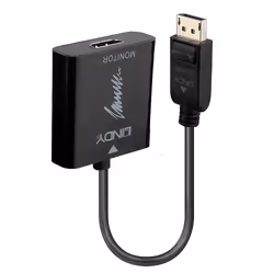 Lindy 41068, 1,5 m, DisplayPort, HDMI Type A (Standard), Mâle, Femelle, Droit