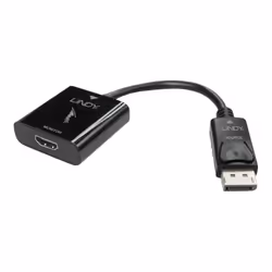 Lindy 41068, 1,5 m, DisplayPort, HDMI Type A (Standard), Mâle, Femelle, Droit