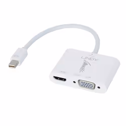 Lindy 41070 câble vidéo et adaptateur Mini DisplayPort HDMI + VGA (D-Sub) Blanc