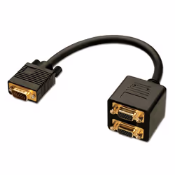 Lindy 41214, 0,18 m, VGA (D-Sub), VGA (D-Sub), Noir, Mâle/Femelle