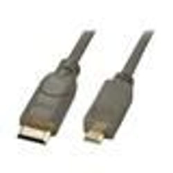 Lindy 0.5m HDMI câble HDMI 0,5 m HDMI Type C (Mini) HDMI Type D (Micro) Noir
