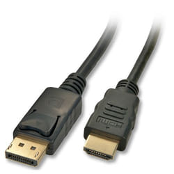 Lindy 41481 câble vidéo et adaptateur 2 m DisplayPort HDMI Noir