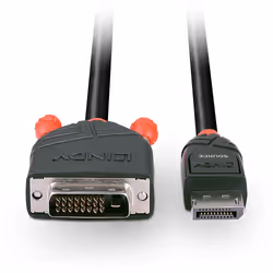 Lindy 41493 câble vidéo et adaptateur 5 m DVI-D DisplayPort Noir - Vue supplémentaire 4
