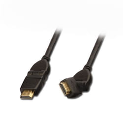 Lindy HDMI/HDMI, 2m câble HDMI HDMI Type A (Standard) Noir