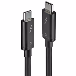 Lindy 41555, 0,5 m, USB C, USB C, USB 3.2 Gen 1 (3.1 Gen 1), Mâle/Mâle, Noir