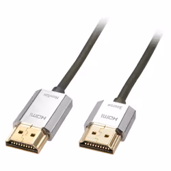 Lindy 41675, 3 m, HDMI Type A (Standard), HDMI Type A (Standard), Compatibilité 3D, 10,2 Gbit/s, Gris