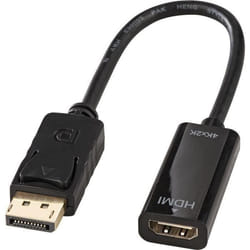 Lindy 41718 câble vidéo et adaptateur 0,15 m DisplayPort HDMI Noir