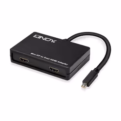 Lindy 41732 câble vidéo et adaptateur 5 m Mini DisplayPort 2 x HDMI Noir
