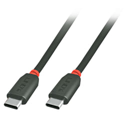 Lindy 41871 câble USB 1 m USB 2.0 USB C Noir