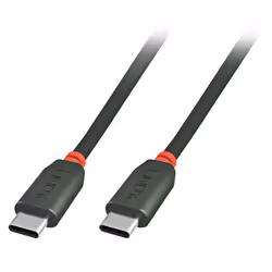 Lindy 41872, 2 m, USB C, USB C, USB 2.0, Mâle/Mâle, Noir