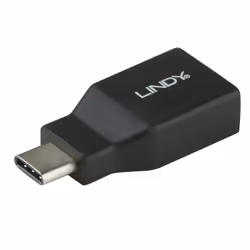 Lindy 41899, USB 3.1-C, USB 3.1-A, Noir