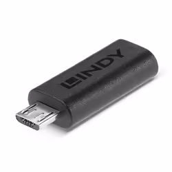 Lindy 41903, USB Type C, USB Type Micro-B, Noir