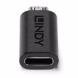 Lindy 41903 changeur de genre de câble USB Type C USB Type Micro-B Noir