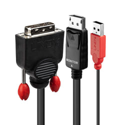 Lindy 41975 câble vidéo et adaptateur 0,5 m DVI-D Mini DisplayPort Noir