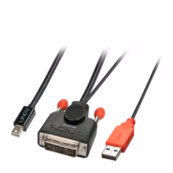 Lindy 41995, 0,5 m, DVI-D, Mini Displayport, Mâle, Mâle, Droit