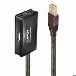 Lindy 42635, USB 2.0, USB 2.0, 480 Mbit/s, Gris, 28/24, 10 m