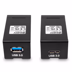 Lindy 42707 extension audio/video Émetteur et récepteur AV Noir
